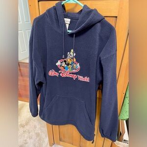 Walt Disney World Hooded Fleece Sweatshirt Size L